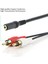 2x 2 Rca Erkek Ila Dişi 3.5mm Jack Aux Stereo Ses Kablosu (Yurt Dışından) 5