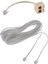 2 Pcs RJ11 Parçalar: 1 Pcs 6P2C Modüler Telefon Telefon Kabloları Tel ve 1 Pcs 6P4C 2 Yolu Çıkış Telefon Jack Line Ayırıcı (Yurt Dışından) 1