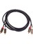 4x 2rca - 2 Rca Koaksiyel Ses Kablosu 3.5 Jack Stereo Rca Ses Kablosu Ev Sineması DVD Tv Amplifikatörü CD Soundbox (Yurt Dışından) 2