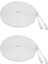 2x Cat 6 Ethernet Kablosu 100 Ft (30 Metre) Düz Ince Uzun Internet Ağı Lan Yama Kabloları, Cat6 Yüksek Hızlı Bilgisayar Teli (Yurt Dışından) 1