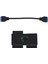 USB Hub 3.0 19PIN 1 Ila 2 Başlık Uzatma Kablosu ve Modüler Kablo Hattı ve Genişletme Kartı ile (Yurt Dışından) 1