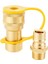 2x 1/2 Inç Katı Pirinç Gaz Propan Hızlı Bağlantı Bağlantısı Bağlantı Bağlantı Bağlayıcı Adaptörü (Yurt Dışından) 2