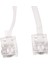 2x Beyaz Erkek 6P2C RJ11 Fiş Telefon Faks Modem Hat Kablosu, Sabit Telefon Için 14M (Yurt Dışından) 2