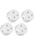 4 Pcs Tuya Zıgbee Smart Soketi 16A Ev Güçleri Monitör Güçler Çıkış Akıllı Yaşam Ses Kontrolü Alexa Zamanlama Dıy Uk Fiş (Yurt Dışından) 1
