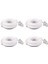 4x RJ11 6P4C - RJ45 8P4C Modüler Telefon Internet Uzatma Kablosu 3 Metre (Yurt Dışından) 1