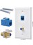 6 Paketler Ethernet Koaksiyel Duvar Plakası Çıkışı 1 Cat6 Anahtar Taşı Portu ve 1 Altın Kaplama Koaksif F Tipi RJ45 Duvar Plakaları (Yurt Dışından) 4
