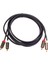 2rca Ila 2 Rca Koaksiyel Ses Kablosu 3.5 Jack Stereo Rca Audio Cord 1m Ev Sineması DVD Tv Amplifikatörü CD Soundbox (Yurt Dışından) 1
