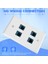 Ethernet Duvar Plakası 4 Port Duvar Plakası Kadın -Kadınla Uyumlu Cat7/6/6e/5/5e Ethernet Cihazları -Blue (Yurt Dışından) 5
