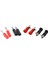 20 Pcs 3.8mm Iplik 4mm Muz Fiş Soketi Kırmızı + Kara Kıymetleme Post Değiştirme ve Konektörler (Yurt Dışından) 2