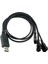 4 Pimli Pc Soğutma Fanları Için 12V USB Fan Güç Adaptör Kablosu 1 Ila 3 Step-Up Güç Adaptör Kablosu (Yurt Dışından) 5