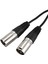 2x Yeni 3pin Xlr Dişi Kriko - Çift 2 Erkek Fiş Y Ayırıcı Kablo Adaptörü 1 Ft Kordon (Yurt Dışından) 5