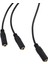 3pcs 3.5mm Stereo Audio Splitter Kablosu Altın Kaplama 3.5mm (1/8 Inç) Trrs Stereo Fiş Erkek 3 x 1/8 Inç 3.5mm (Yurt Dışından) 5