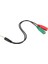3pcs Kablo Adaptörü 2 Arada 1 Splitter 4 Pole 3.5mm Ses Kulaklık Kulaklığı 2 Dişi Jack Kulaklık Mikrofonu Ses Kablosu 3 Kutup (Yurt Dışından) 4