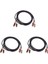 3x 2rca - 2 Rca Koaksiyel Ses Kablosu 3.5 Jack Stereo Rca Ses Kablosu Ev Sineması DVD Tv Amplifikatörü CD Soundbox (Yurt Dışından) 1