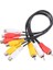 Yeni 3 Rca Erkek Kriko - 6 Rca Dişi Fiş Ayırıcı Sesli Video Av Adaptör Kablosu (Yurt Dışından) 1