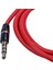 4 Adet 3.5mm 1/8 Inç Erkek - Erkek 4 Kutuplu Araba Aux Ses Kordon Kablosu Kayıt Kulaklık Kırmızı (Yurt Dışından) 5