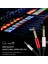 2x 3,5mm Ila Çift 6.5mm Adaptör Jaklı Ses Kablosu 3.5 Ila 6.5 Aux Kordon 3,5 Gitar Mikser Amplifikatör Bas Için Jak Splitter (Yurt Dışından) 5