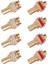 8pcs Kırmızı+Beyaz Rca Dişi Soket Şasi Yüksek Kaliteli Rca Cmc Dişi Konnektörü Fono Bakır Fiş Amp Hifi (Yurt Dışından) 1