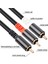 2x Rca Y Adaptör Kablosu Subwoofer Y Kablo 1x Rca Ila 2x Rac Ses Kablosu 1 Rca Ila 2 Rca Güç Amplifikatör Ses Kablosu, 2 Metre (Yurt Dışından) 5