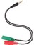 2pcs Kablo Adaptörü 2 Arada 1 Splitter 4 Pole 3.5mm Ses Kulaklık Kulaklığı 2 Dişi Jak Kulaklık Mikrofonlu Ses Kablosu 3 Kutup (Yurt Dışından) 5