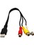 2x USB - 3rca Kablosu USB Dişi - 3 Rca Rgb Video Av Kompozit Adaptör Dönüştürücü Kablo Kablosu Konektörü Kurşun (Yurt Dışından) 2