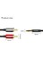 2x Veggieg Rca Kablosu 2rca Ila 3.5 Ses Kablosu 3.5mm Jack Rca Aux Kablosu (2m) (Yurt Dışından) 3