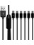 6 Arada USB Tip C Splitter Cable C Veri Iletim Şarj Kablosu Telefon Tablet 1.5m (Yurt Dışından) 2