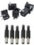 10PCS Jack Dc Güç Fişi Soketi Jack Adaptör Adaptör Konnektörü 5.5mm x 2.5mm Erkek ve Dc 5.5mmx2.1mm Kadın (Yurt Dışından) 1