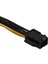 5x Pcı-E Pcı Express 6pin Dişi Ila Çift Çift 2 Portlu 8pin (6+2pin) Erkek F/m Adaptörü Gpu Ekran Kartı Güç Kablosu 18AWG 20CM (Yurt Dışından) 4