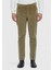 Açık Yeşil Düz Dokuma Slim Fit Kadife Casual Pamuk Karışımlı Pantolon 2
