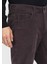 Mürdüm Düz Dokuma Slim Fit Kadife Casual Pamuk Karışımlı Pantolon 3