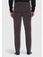 Mürdüm Düz Dokuma Slim Fit Kadife Casual Pamuk Karışımlı Pantolon 5