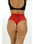 Kırmızı Kadın Çizgili Külot VERONICA-K1009 3