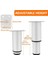8 Adet Ayarlanabilir Mobilya Bacakları Dolap Ayak Liği Ayarlanabilir 120 mm -180 mm Kanepe Bacakları Metal Dolap Bacakları Beyaz (Yurt Dışından) 4