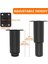 8 Adet Ayarlanabilir Mobilya Bacakları Dolap Ayak Liği Ayarlanabilir 120 mm -180 mm Kanepe Bacakları Metal Dolap Bacakları Siyah (Yurt Dışından) 2