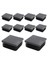 50 Pcs Aksesuarlar 10 Pcs Kare Kesme Uç Kapak Tüp Tüpü Ekler 38MM x 38MM ve 40 Pcs Kauçuk Kapak Tüpü 10MM (Yurt Dışından) 2