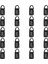20PCS Alaşım Güvenli Kombinasyon Kod Numarası Kilit Asma Kilit Çanta Bavul Bagajı Fermuarlı Sırt Çantası El Çantası Hırsızlık Önleme Kilit (Yurt Dışından) 1