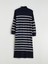 Yeni Sezon Dik Yaka Çizgili Triko Elbise 5