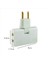 3x Döndür Eu Fiş Dönüştürücü 3&#39 Te 1 Döner Outlet Extender 180 Derece Uzatma Fiş Multi Fiş Çıkış Adaptörü Beyaz (Yurt Dışından) 2