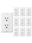 Duvar Plakalı 10 Paket Kurcalamaya Dayanıklı Elektrik Priz Dekoratör Priz 15A 125V Kendi Kendine Yerleşim (Yurt Dışından) 2