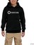 Portal Aperture Siyah Çocuk Kapşonlu Sweatshirt 1