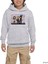 Nirvana Street Cartoon Gri Çocuk Kapşonlu Sweatshirt 1