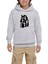 Kiss Cartoon Face Gri Çocuk Kapşonlu Sweatshirt 1