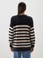 Yeni Sezon Bisiklet Yaka Çizgili Kadın Triko Tunik 4
