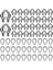 60 Pcs 1/8 Inç Tel Halat Kiti M3 Metal Tel Halat Kablo Kelepçesi ve M3 Paslanmaz Çelik Lik (Yurt Dışından) 1