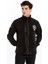 Erkek Özel Güvenlik Polar Ceket Tam Fermuarlı 3 Cepli Siyah 1