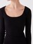 Yeni Sezon Kare Yaka Düz Uzun Kollu Kadın Bodycon Elbise 4