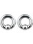 2 Çift Paslanmaz Çelik Esir Boncuk Kulak Yüzük Çember Bcr Saplamalar Delici Takı Çelik Renk 4g (5mm) X16MM &amp 2g (6mm) X16MM (Yurt Dışından) 2