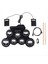 Müzik Drums El Rulo USB Silikon Davul Taşınabilir Uygulama Davulları Kiti 7 Pad Kiti Stripts Surding Pedalını (Yurt Dışından) 1