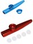 Kazoo Alüminyum Alaşımlı Metal 5 Adet Flüt Diyaframı Mavi ve Mirliton Kırmızı Membranlı Alüminyum Alaşımından Yapılmış (Yurt Dışından) 1